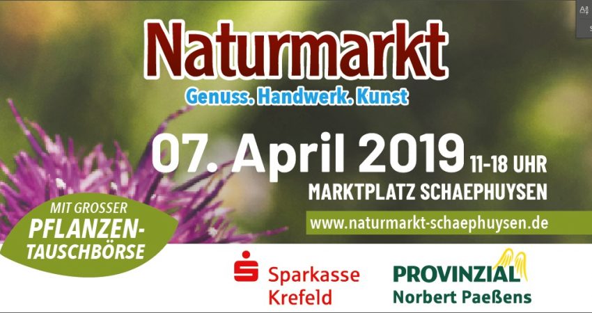 Werbeplakat Naturmarkt 2019