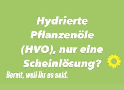 Plakat zum Thema Hydrierten Pflanzenölen (HVO)