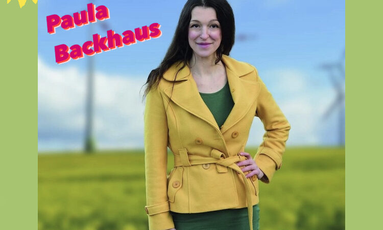 Werbeplakat für Paula Backhaus