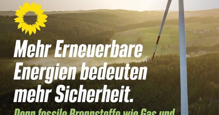 Werbeplakat für Erneuerbare Energien Werbeplakat für Erneuerbare Energien
