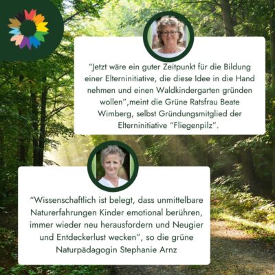 Zwei Statements zur Gründung eines Waldkindergartens