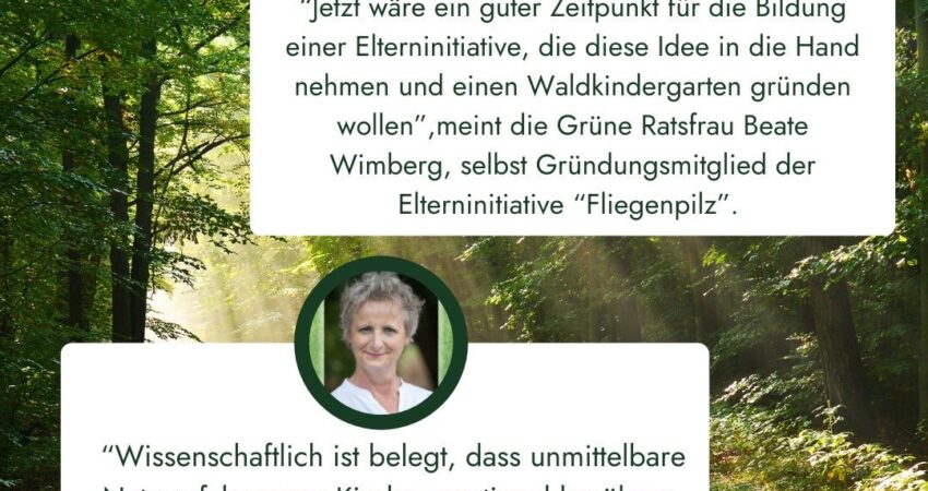 Zwei Statements zur Gründung eines Waldkindergartens Zwei Statements zur Gründung eines Waldkindergartens
